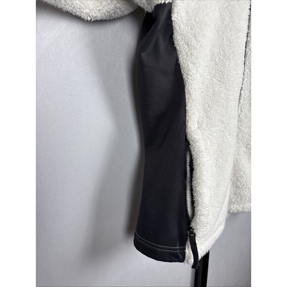 Helly Hansen Fleece Jacket Women's Small White High Pile Full Zip Stretch Panels - Picture 5 of 12